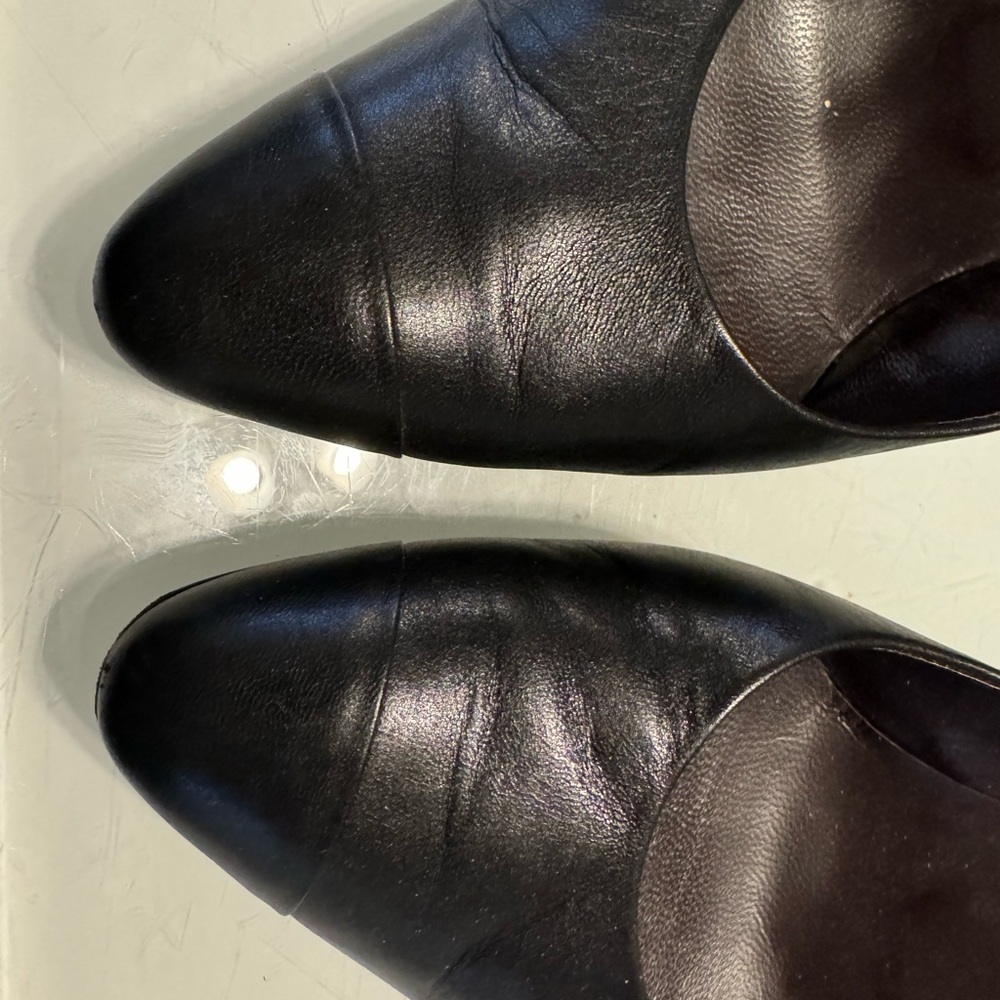 CHANEL Black Leather Heels - Picture 8 of 8
